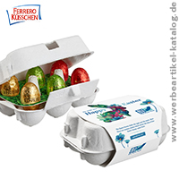 Ferrero Ksschen Eier im 6er Ostereier-Karton - se Markenartikel zu Ostern an Kunden verschenken!