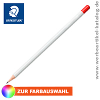 Staedtler Werbeartikel Bleistift mit Tauchkappe und Druck.
