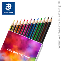 12 Farbstifte von Staedtler, Werbeartikel für Schüler