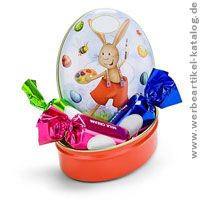 Schokoladendose Osterhase - nette Kleinigkeit fr Kunden und Mitarbeitern an Ostern verschenken!