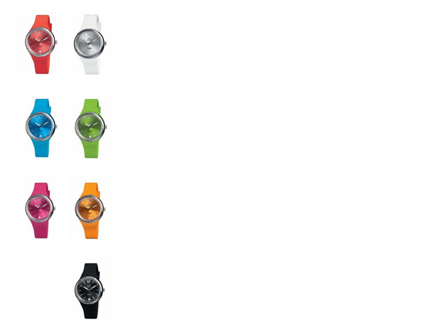 LollyClock Evolution - Pfiffige Werbeartikel Uhren mit Ihrem Logo ab 50 Stück auf dem Ziffernblatt