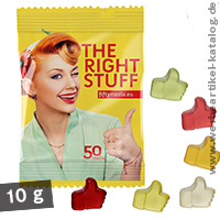 Fruchtgummi-Standardformen 10 g - beliebte, süße Werbung bei Groß und Klein! 
