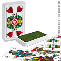 Gaigel - Spielkarten mit Werbung mit wrttembergischen Bild