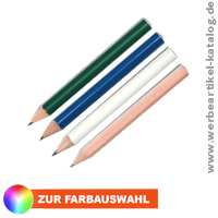 Kurze Bleistifte als Werbeartikel mit Logo knnen vielfltig eingesetzt werden