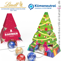 LINDT LINDOR TANNENBAUM, Weihnachtssigkeiten fr Kunden mit Ihrem individuellen Branding! 
