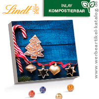 Lindt Mini Kugeln Adventskalender - Weihnachts Kundengeschenke mit Lindor Mini-Kugeln