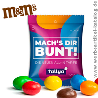 M+Ms Peanuts im Werbettchen, Marken Erdnsse zum Knabbern mit Ihrer Werbung!