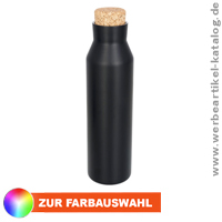 Norse 590 ml Kupfer-Vakuum Isolierflasche mit Kork, als Kundengeschenk mit Ihrem Logo!