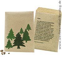 Samenttchen Graspapier Weihnachtsbaum, Weihnachts Streuartikel mit Branding!