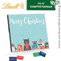Tfelchen Adventskalender Lindt - Weihnachts Werbemittel, ber die sich Ihre Kunden freuen.. 