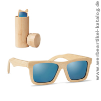 WANAKA, Sonnenbrille aus Bambus  stylischer Werbeartikel fr den Sommer!  