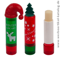 Weihnachtsgru, Werbeartikel Lippenpflege fr Weihnachten