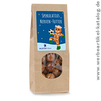 Wundertte Mini Spekulatiuskugeln - traditionelles Weihnachtsgeschenke mit Ihrem Branding an Kunden verschenken!  