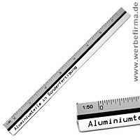 15 cm Aluminium Werbeartikel Dreikantlineal / Werbemittel Lineale