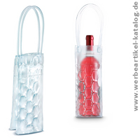 Bacool Kühltasche, Werbeartikel aus transparentem PVC.