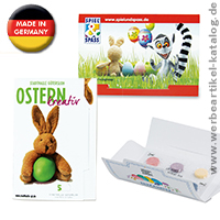 Eierfärben mit der Werbeartikel Colour-Card Five  zu Ostern