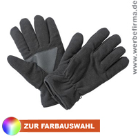 Thinsulte - wrmende Micro Fleece Handschuhe mit Zwischenfutter als Werbeartikel fr den Winter