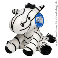 Zora, Werbeartikel Plüschtier Zebra für Kinder