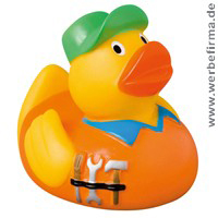 Werbeartikel / Quietsche Ente MB-31062 / Renn-Ente / Schwimmente / Werbung fr Kinder / Entenrennen