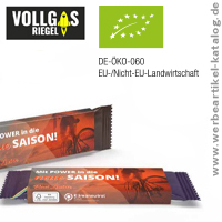 Vollgas Riegel im Werbeschuber - Energieriegel als Webeartikel fr Ihre Promotion! 