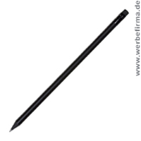 18,5 cm, schwarz durchgefrbter Bleistift als Werbemittel mit Ihrem Logo.
