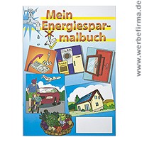 Energiesparmalbuch - Werbeartikel Malbuch für Kinder