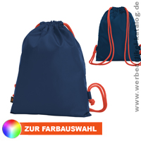 Zugbeutel Colour Play, als Werbemittel Rucksack mit Ihrem Logo